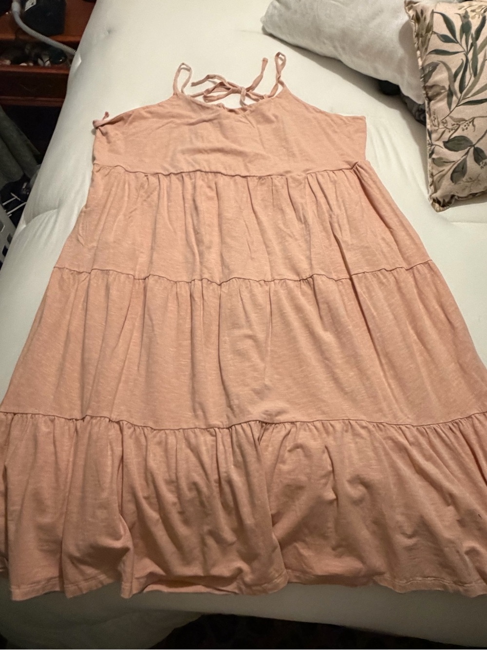 Old Navy Tiered Spaghetti-Strap Dress light orange